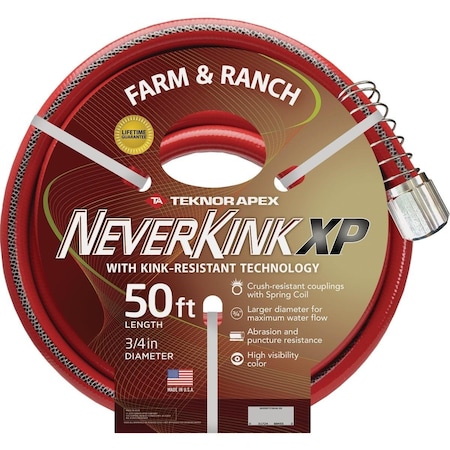 Teknor Apex NeverKink XP 3/4 In. x 50 Ft. Farm & Ranch Hose 9846-50